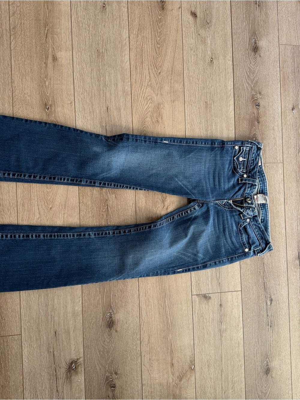 True Religion Women's Dark Blue Flare Jeans